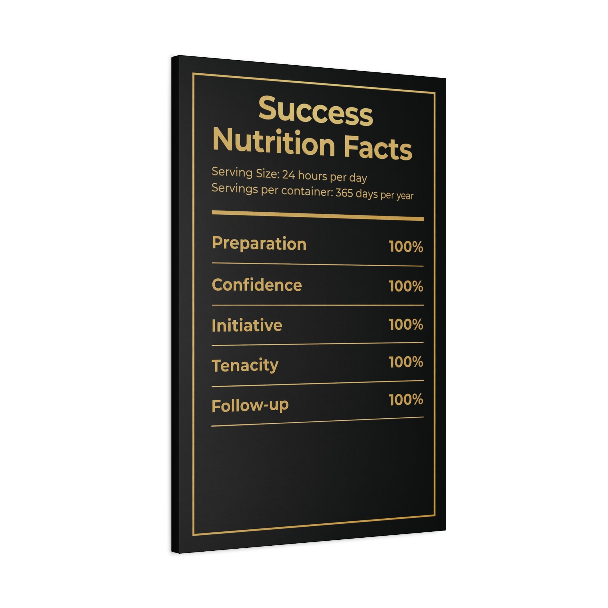 SUCCESS NUTRITION FACTS