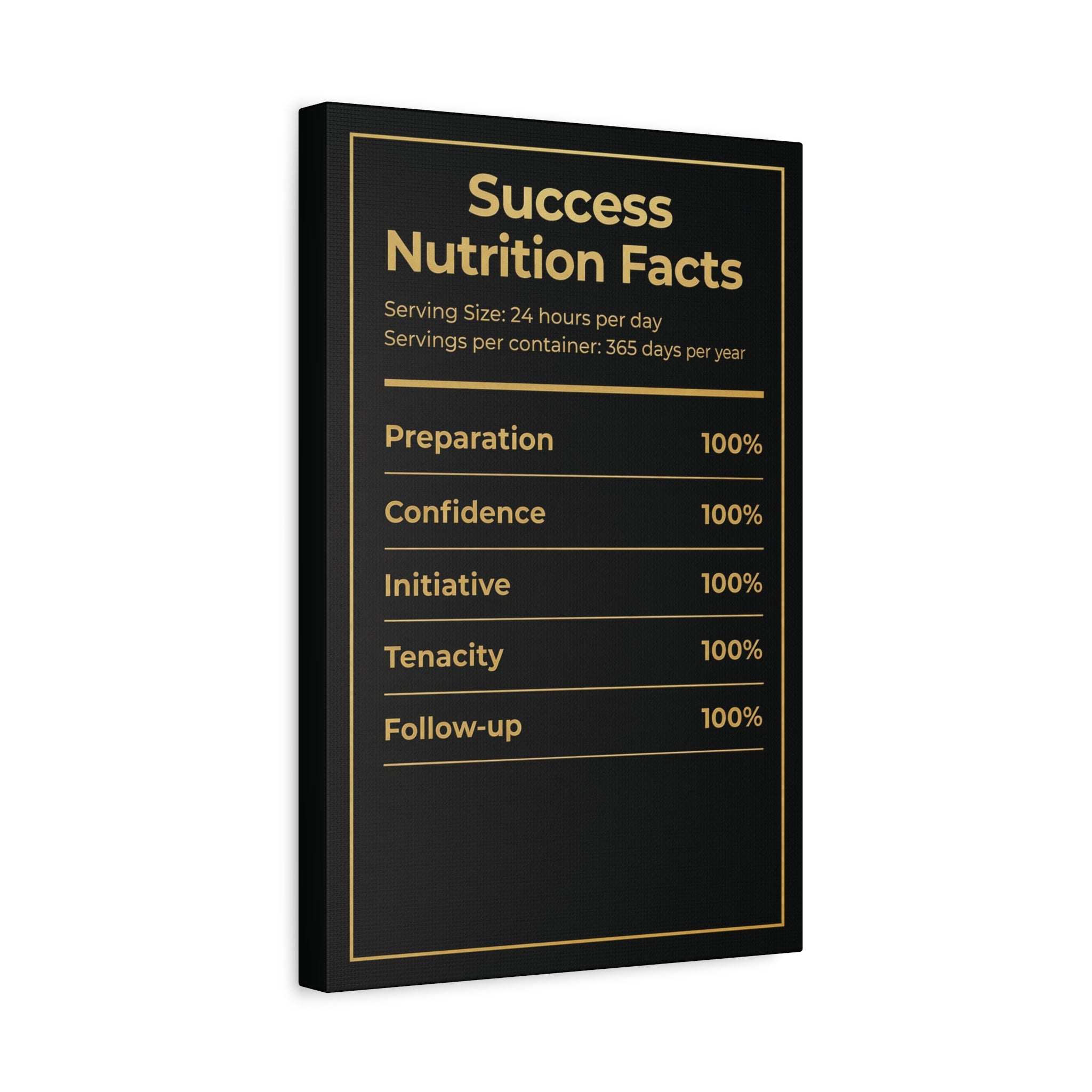 SUCCESS NUTRITION FACTS