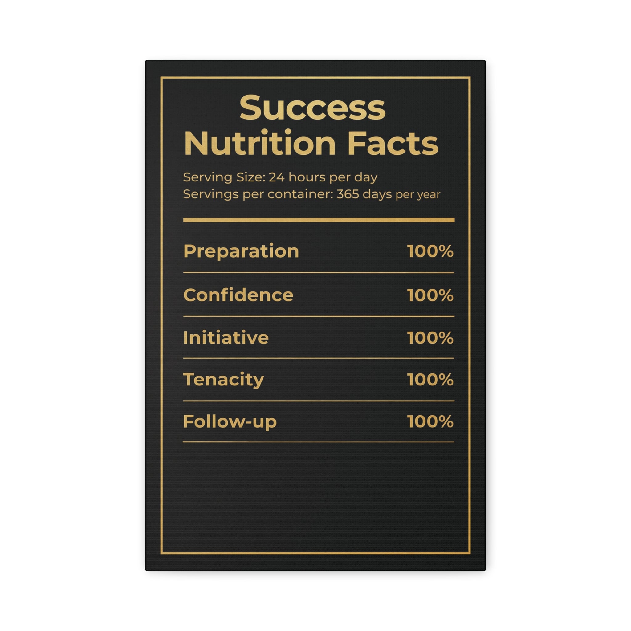 SUCCESS NUTRITION FACTS