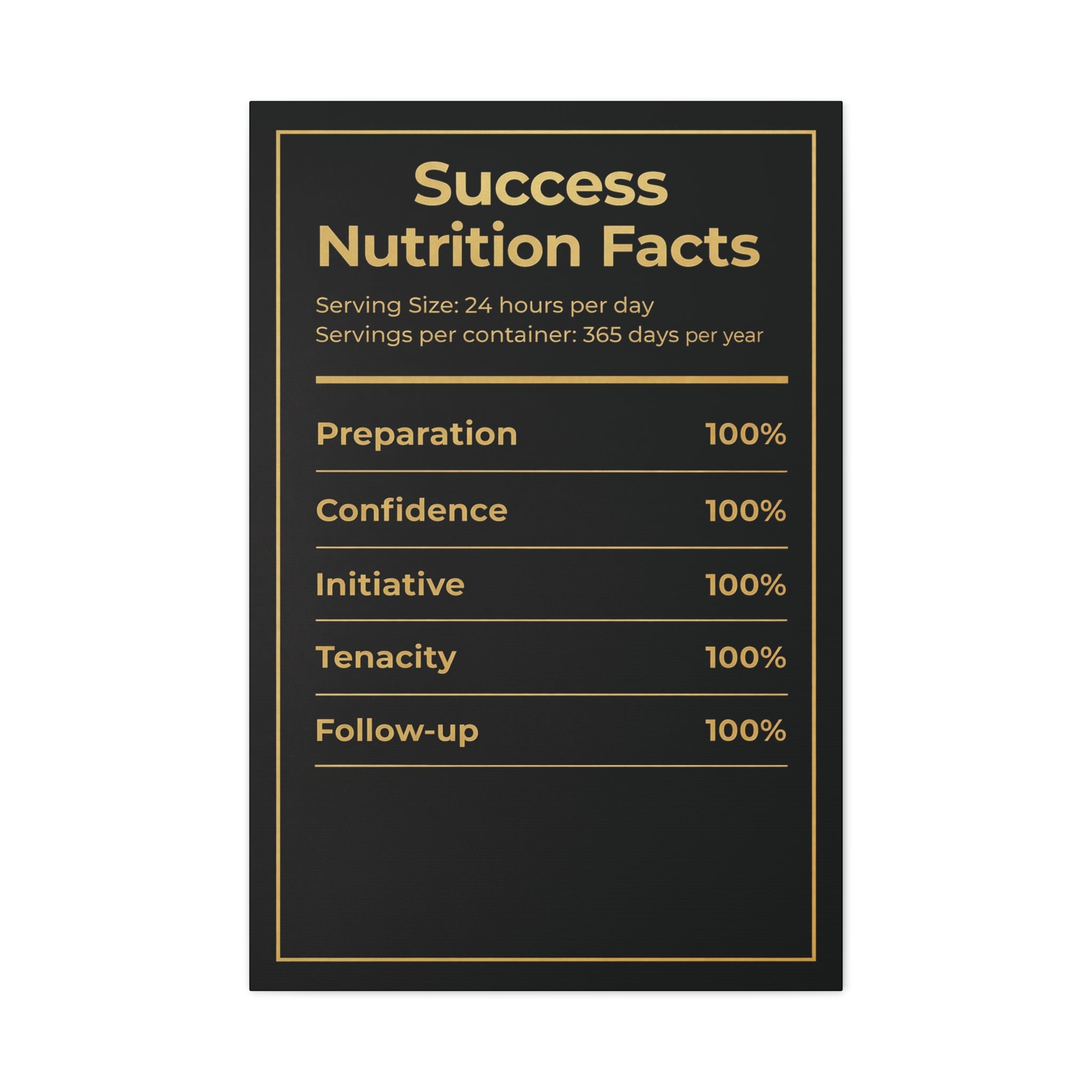 SUCCESS NUTRITION FACTS